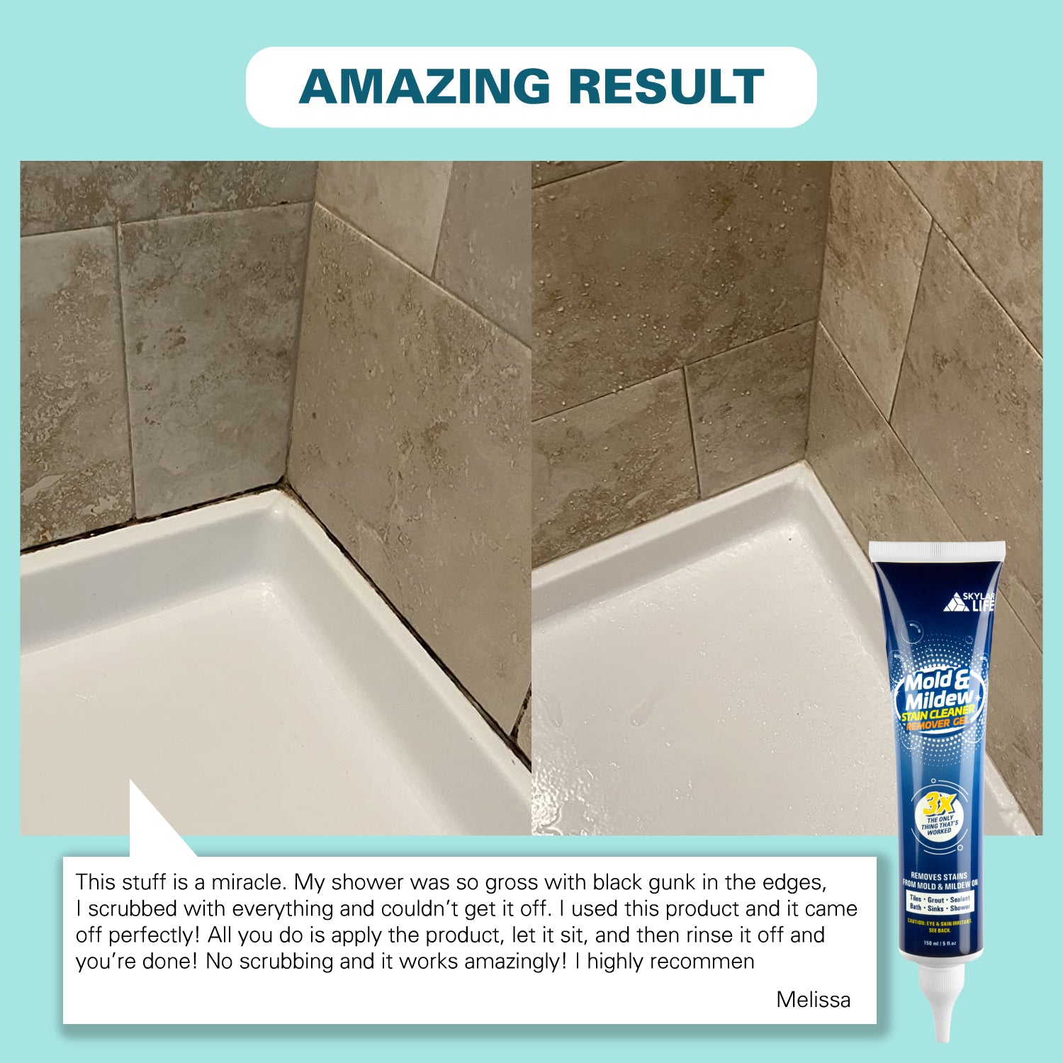 Skylarlife Home Mold & Mildew Stain Cleaner Remover Gel skylarglobal